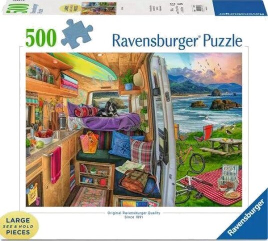 Ravensburger Puslespill 500 brikker Taylor: Surf og solnedgang