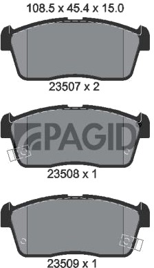 PAGID T1269N Bremseklosser PAGID T1269N Bremseklosser