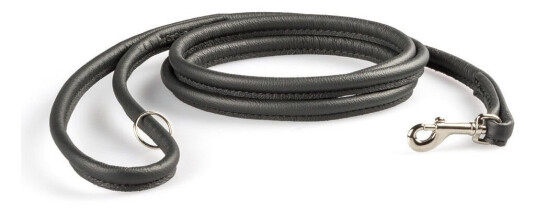 Feel Leather Roundrundsyd Lærkobbel Svart (1 X 180 cm)