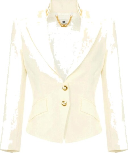 Elisabetta Franchi Dame Jakker Beige XL,