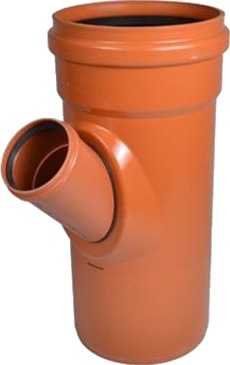 Wavin 400 X 110 Mm 45 Gr. Pvc-Kloakgrenrør