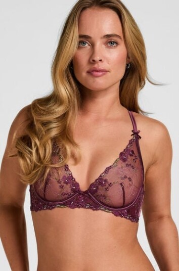 Hunkemöller Peonie Up Ll Burgundy 75 D Hunkemöller Peonie Up Ll Burgundy 75 D