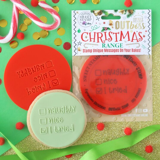 Sweet Stamp Embosser/stempel Naughty Nice I Tried 