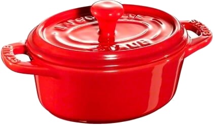 Staub oval minigryte 0,2 l rød Staub oval minigryte 0,2 l rød