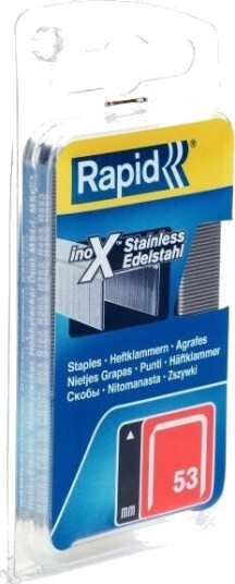 Stifter I Rustfritt Stål. Stål "Rapid" 53/8 1080 Stk.