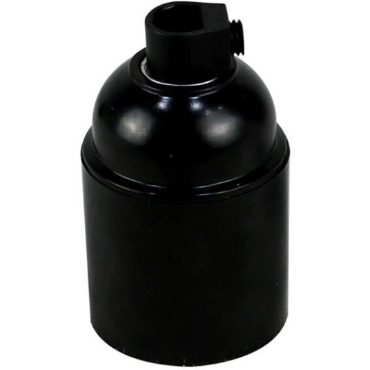 Namron Lampeholder slett E27 sort - 82101