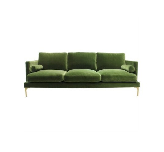 Bonham sofa 3-seter amazon green/messing