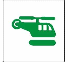 HELICOPTER LANDING AREA 15X15 ETTERLYSENDE PVC 40x40cm