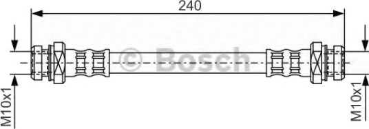 BOSCH 1 987 476 395 Bremseslange BOSCH 1 987 476 395 Bremseslange