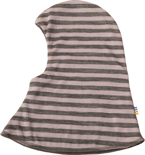 Joha Balaclava  Vendbar  Ull  Rosa Stripet