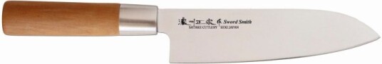 SATAKE Noushu Masamuke Saku Chrome Santoku kockkniv 17 cm