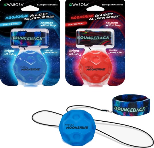 Waboba LED Bounceback 1-Pakk Sprettball i Blandet Farge Waboba LED Bounceback 1-Pakk Sprettball i Blandet Farge