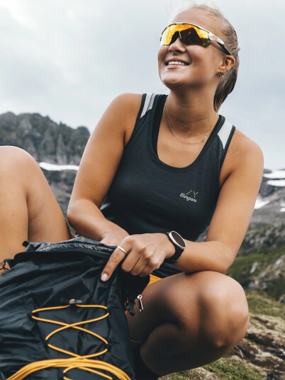 Bergans Y LightLine Merino Top Women Grå XL