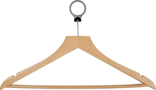 PULSIVA Hotell kleshenger Cimbrio; 44.5x27 cm LxH; Natur; 12 Stykk / Forpakning
