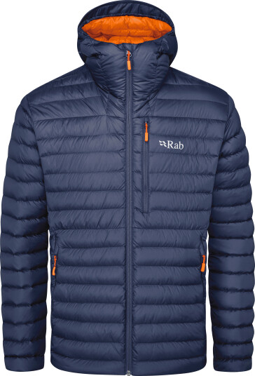 Rab Microlight Alpine Jacket Deep Ink Marmalade M Rab Microlight Alpine Jacket Deep Ink Marmalade M