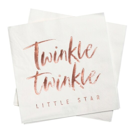 Ginger Ray Servietter Twinkle Winkle - 16-pakning