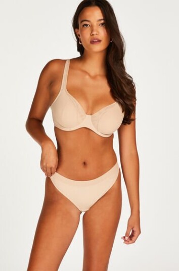 Hunkemöller G-streng Mesh Beige S Hunkemöller G-streng Mesh Beige S