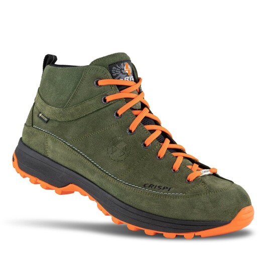 Crispi Hikingstøvel A.way Mid Suede Gtx Green Orange EU 43 Crispi Hikingstøvel A.way Mid Suede Gtx Green Orange EU 43