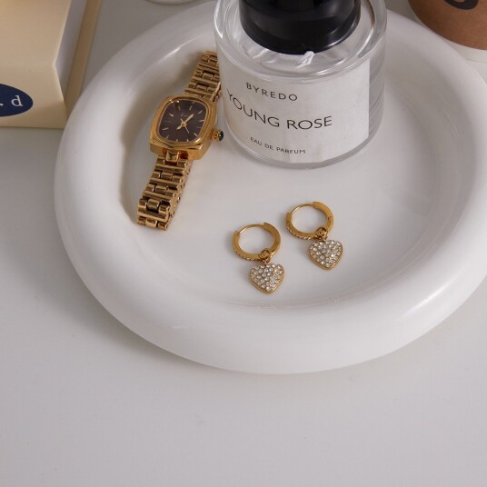 Céleste Earrings Lysandra Rose 18K Gold