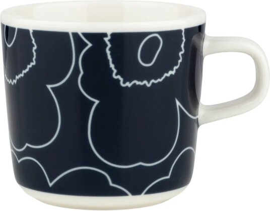 Marimekko Piirto Unikko kaffekopp 20 cl White-dark blue