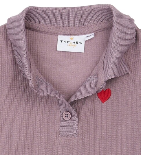 The New Tnstvernina L_S Rib Polo   Purple   86