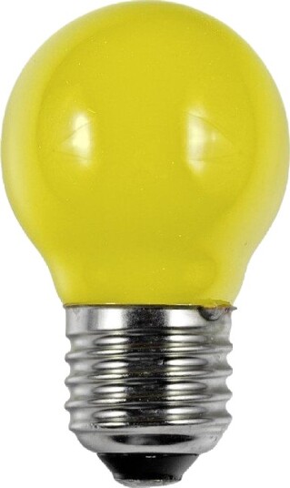Spl E27 1W LED kronepære G45 gul filament Party Colour Premium Spl E27 1W LED kronepære G45 gul filament Party Colour Premium