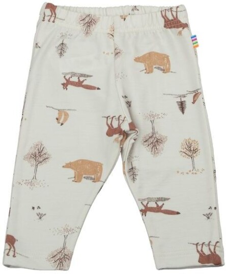 Joha Wood Animals Leggings I Ull Lys Beige Joha Wood Animals Leggings I Ull Lys Beige
