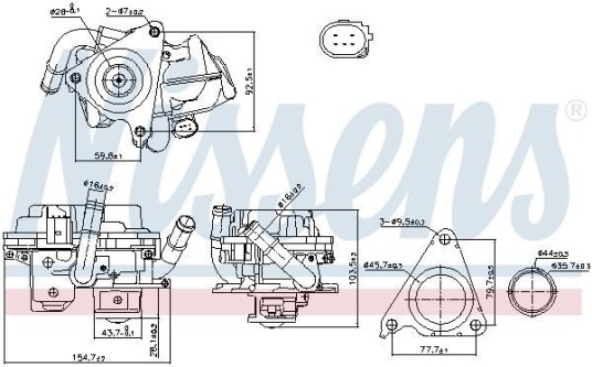 EGR Ventil NISSENS 98379