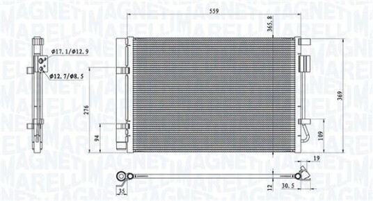 Kondensator MAGNETI MARELLI 350203100800