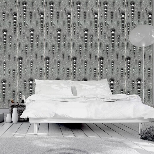 Fototapet Graphite Icicles 50x1000 - Artgeist sp. z o. o.