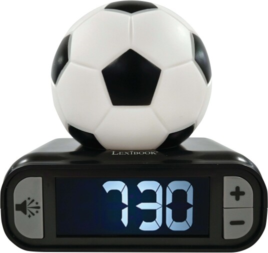 LEXIBOOK Fotballvekkerklokke med 3D nattlysfigur LEXIBOOK Fotballvekkerklokke med 3D nattlysfigur