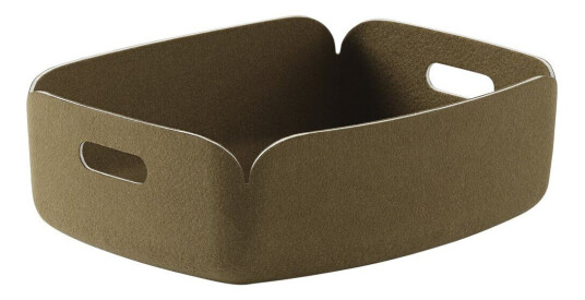 Muuto Restore oppbevaringskurv liten Brown Green Muuto Restore oppbevaringskurv liten Brown Green