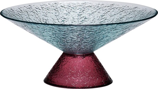 Hübsch Bonbon Glass Bowl Blue Ø25XH12CM Hübsch Bonbon Glass Bowl Blue Ø25XH12CM