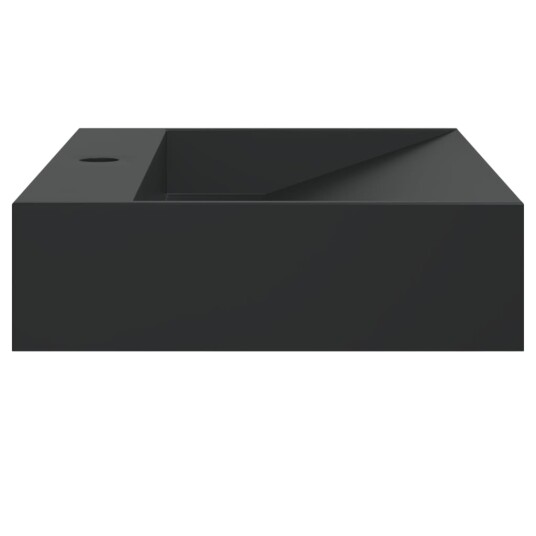 Servant 60x38x11 cm mineralstøpt/marmorstøpt svart