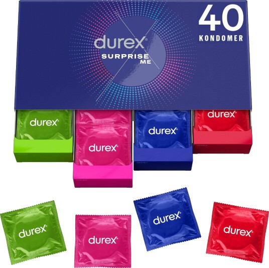 Durex Surprise Me Deluxe Condoms 40 stk