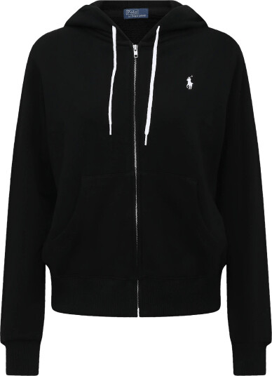 Polo Ralph Lauren Lightweight Fleece Full Zip Hoodie Black XS