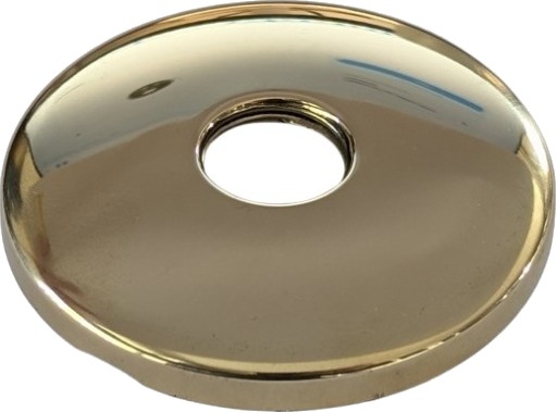 Gjengerosett 1/2" x Ø80 x 10 mm, polert messing