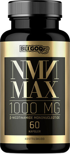 NMN MAX -Nicotinamid Mononucleotide 500mg 60 kaps Avslører 21,6 % Mer NMN enn Oppgitt
