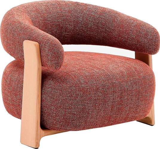 Kave Home Granite lenestol i chenille Brun