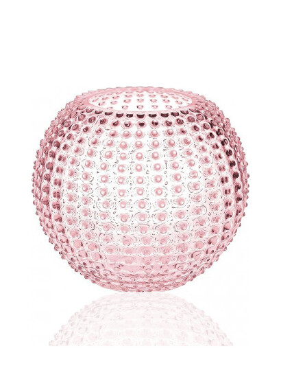 Anna von Lipa Hobnail Globe Vase 24 Cm Pink Ø 24 CM Anna von Lipa Hobnail Globe Vase 24 Cm Pink Ø 24 CM