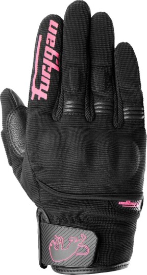 MC-Hansker Furygan Jet D30 EVO Dame Svart /Rosa XL