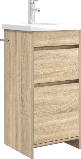 Badmøbel med vask Sonoma eik 42 x 40 x 84,5 cm Konstruert tre Badmøbel med vask Sonoma eik 42 x 40 x 84,5 cm Konstruert tre