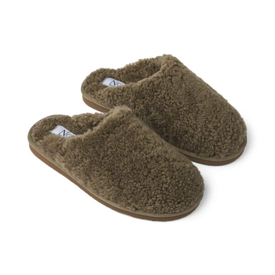 Unisex curly slipper Mørkegrønn 35 Unisex curly slipper Mørkegrønn 35