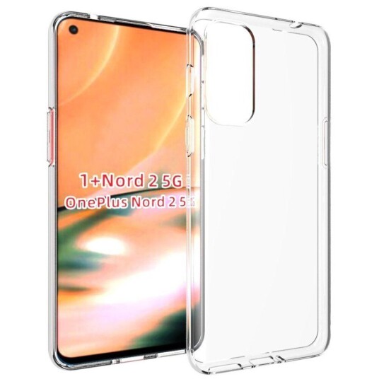 INCOVER OnePlus Nord 2 (5G) Nøytral Fleksibel Plastdeksel - Gjennomsiktig