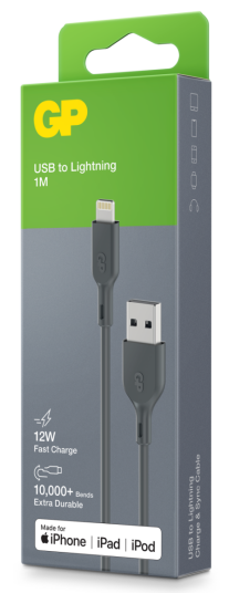 GP Kabel USB-A Til Lightning CL1N 1m GP Kabel USB-A Til Lightning CL1N 1m