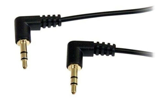 StarTech.com Slim 3.5mm Right Angle Stereo Audio Cable - ljudkabel - digitalt ljud