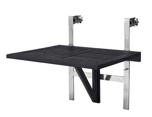 Cinas Balcony bord Svart 60 x 54 cm Svart