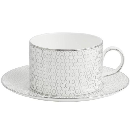 Wedgwood - Gio Platinum tekopp & asjett Wedgwood - Gio Platinum tekopp & asjett