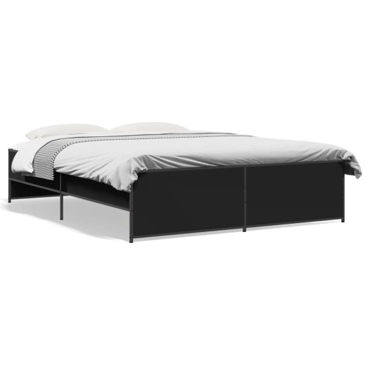  Sengeramme svart 140x200 cm konstruert tre og metall 8721102610776