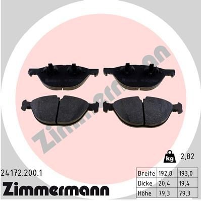 Bremseklosser ZIMMERMANN 24172.200.1